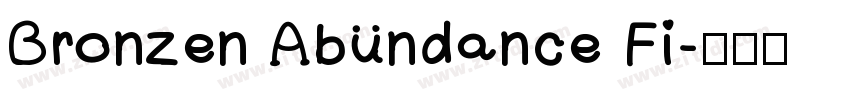 Bronzen Abundance Fi字体转换
